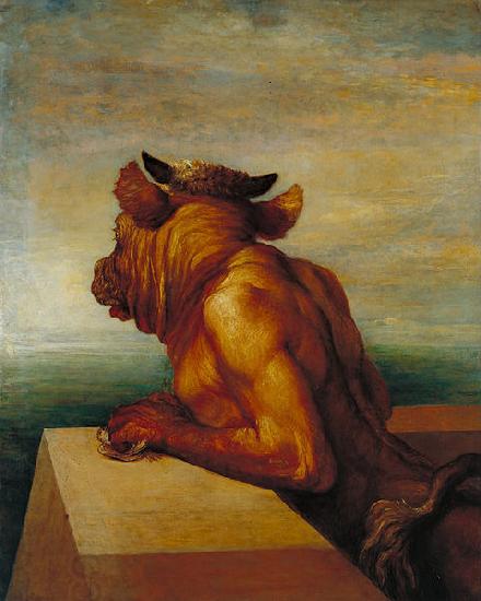 george frederic watts,o.m.,r.a. The Minotaur China oil painting art